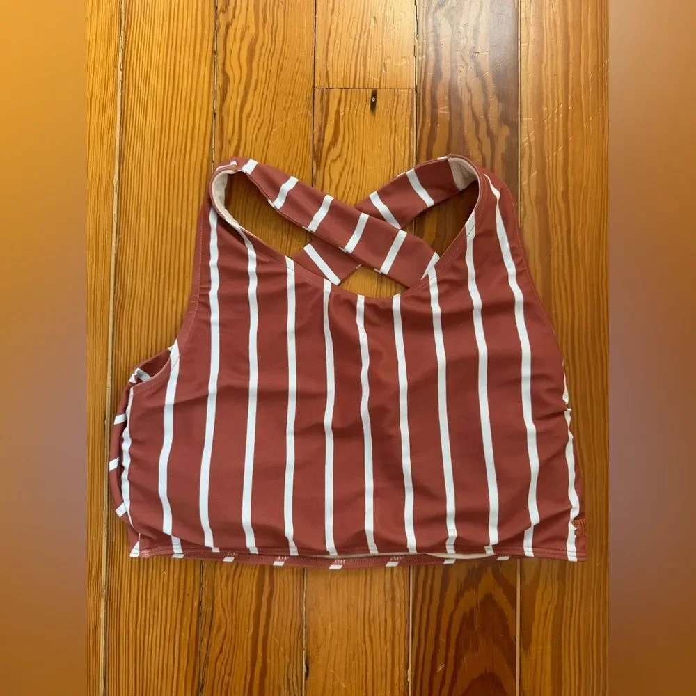 Albion Striped Bikini Top